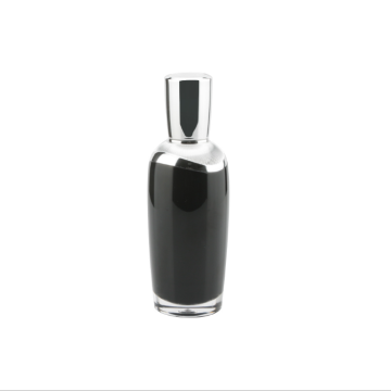Black Acrylic Cosmetic Dropper Bottles