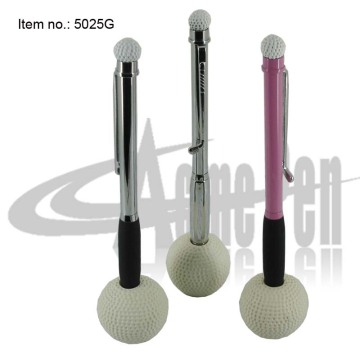 Golf Desk Pen Set Novelty Design Ballpoint Pen with Golf Ball Base for Golf Club Promotion Gifts