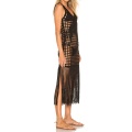 Virka Fringe Hem Maxi Dress Summer för kvinnor