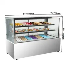 Display Counter Fridge Refrigerated Cake Showcase Cake Counter Cake Chiller Patisserie Showcase