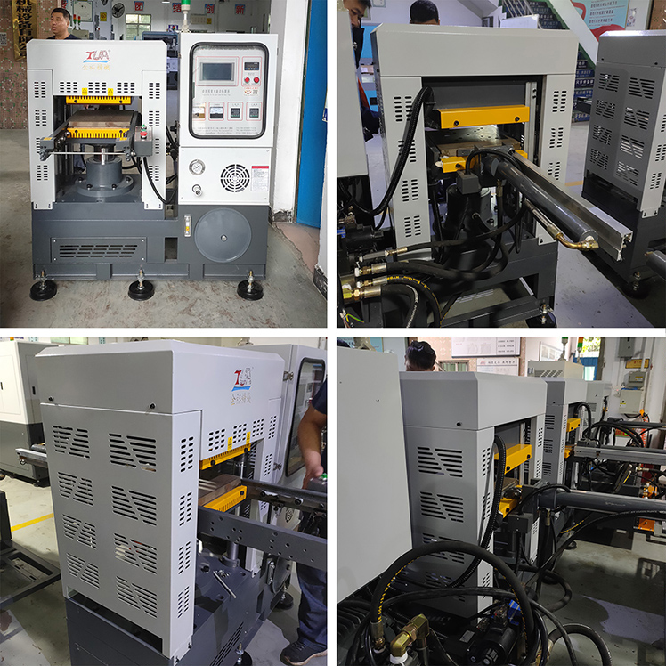 Fire-søjle hydraulisk pressemaskine til silikoneprodukter