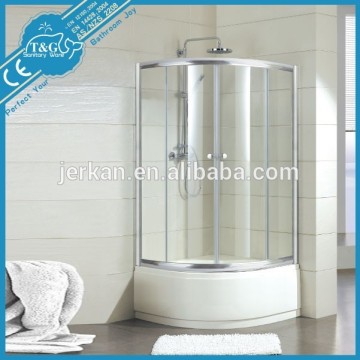 Professional arc shower enclosure silkscreen tempered glass