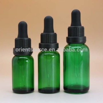 15ml 20ml 30ml green glass dropper big tamper evident dropper