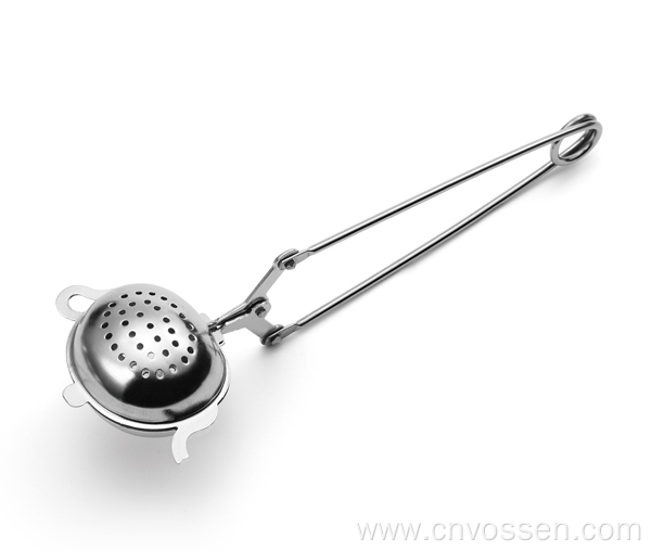 Stainless steel tea pot shaped handle tea infuser