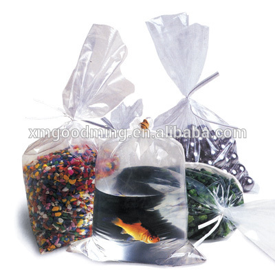 LDPE transparent packing bag for live fish transparent plastic bag