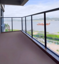 Aluminum Glass Balustrade System with LED Light Channel