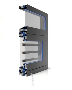 XS110 series heat insulation window screen in one