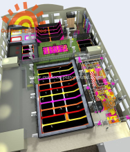 Fun Sky Supper Trampoline Park For Children