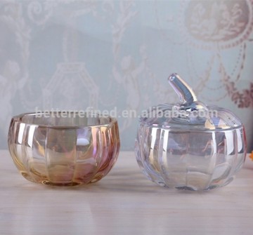 Pumpkin-shaped Glass Jar