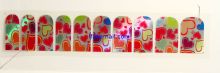 Heart Adult Finger Nail Stickers Easily Change And Keep Everyday Fashion