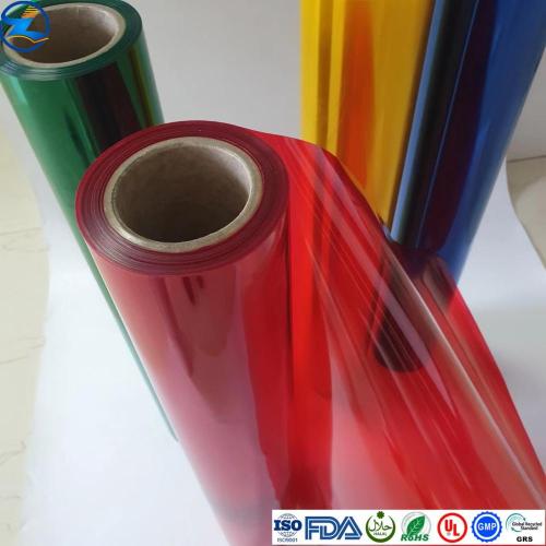 Películas de paquetes de PVC de color claro rígido desechable