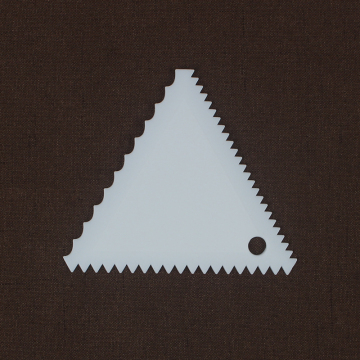 Kitchen Accessories Triangle Shape Plastic Cake Decorating Comb