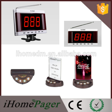 Flashing lights restaurant wireless service calling system