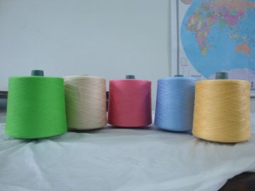 dyed viscose spun yarn