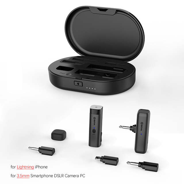 Boya By-WM3 Professional Portable 2.4g Wireless Mini Lavalier Microphone Clip On Mic For Type-c 3.5mm Dslr Interview