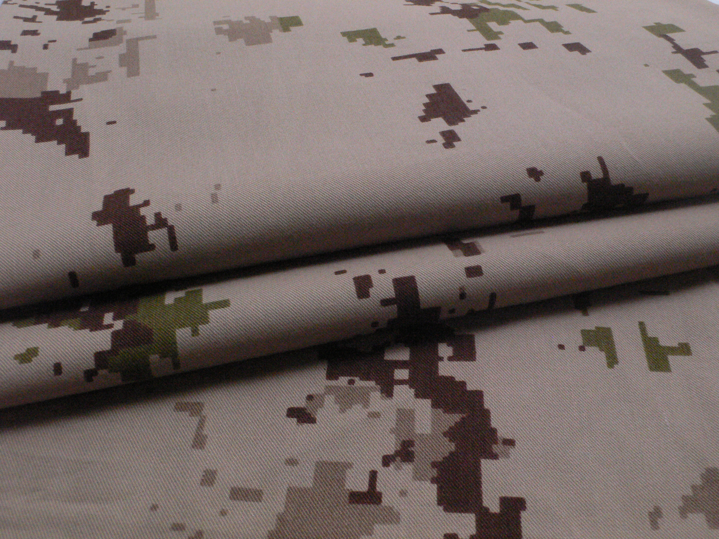 Multi Component Flame Retardant Aramid Camouflage Fabric