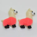 Popolare mini charms in resina a forma di alpaca per la decorazione del giocattolo fai da te perline melma bambini camera da letto ornamenti decorazione del telefono