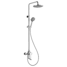 Exposed installation shower combination