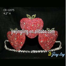 Red Rhinestone Strawberry Pageant Crowns