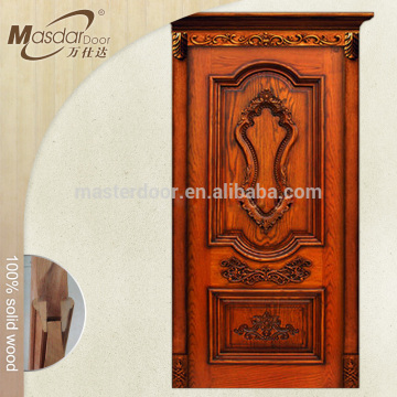 Cheap house mahogany solid wood entry doors for sale