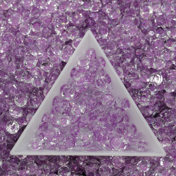 WHATSTONE Wholesale: Bulk Transparent Galaxy Resin Rhinestones - Non-Hot Fix Flat Back