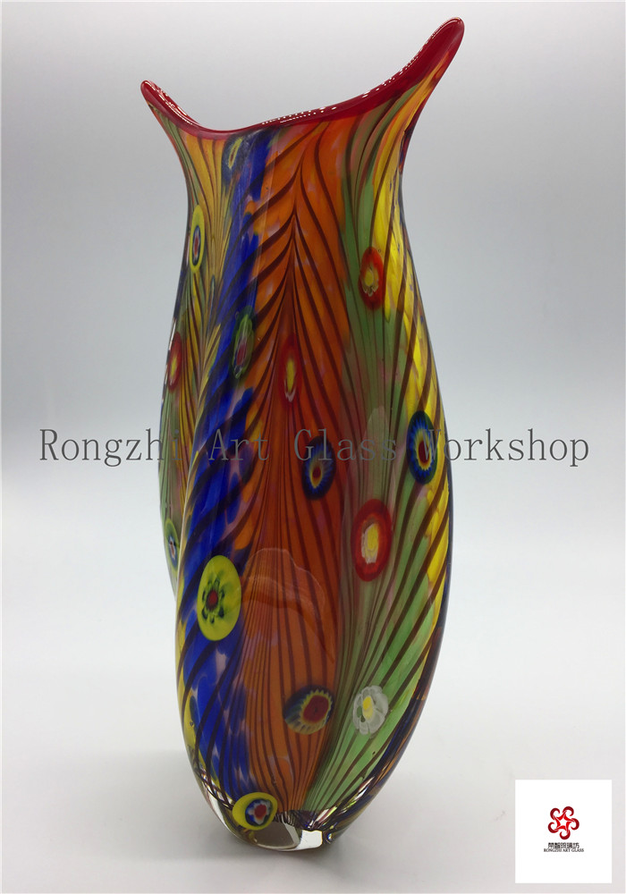 colorful vase glass