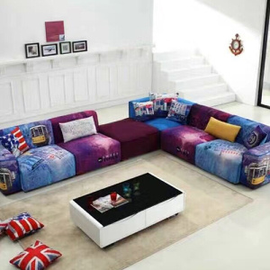 Corner Couches L berbentuk Fabrik Bahagian Sofa