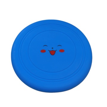 Custom Round Pet Dog Training Chew Toys: Durable Silicone Flying Disks