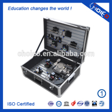 Portable Basic Pneumatics Training Box,Industrial Pneumatic Aluminums Backpack Case, Teaching Electric Circuits of Trainer Kits