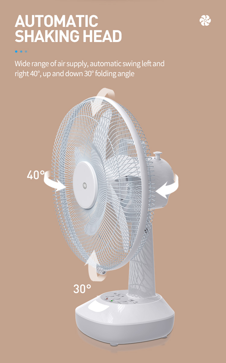 6-Rechargeable 14 Inch Solar Table Desk Fan with Light-F107AT-detail 6-Rechargeable 14 Inch Solar Table Desk Fan with Light-F107AT-detail