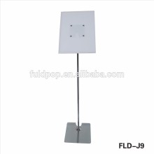 Attract customers 1300mm metal pop display stand with acrylic board in supermarket