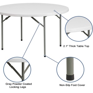 Round Folding Tables Outdoor