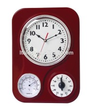 Plastic Square fashion kitchen accessories wall hanging timer clock