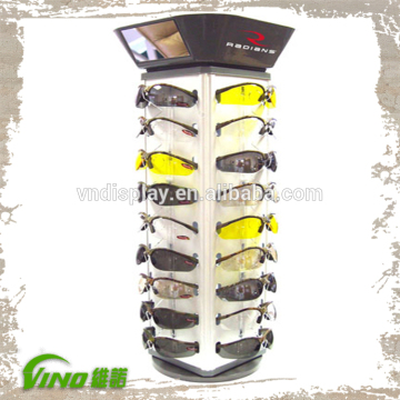 Acrylic Sunglasses Stand, Sunglasses Holder, Display Stand Sunglass with Mirror