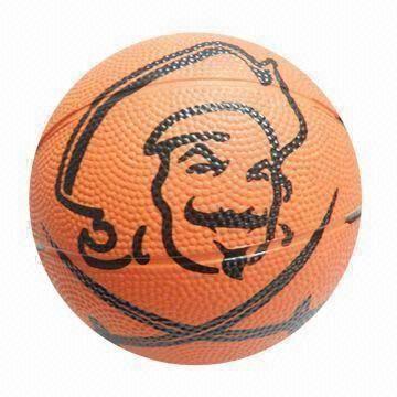 Size 1 Mini Rubber Basketball, Available in Various Sizes and Designs, OEM Orders are Welcome