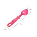 Clear dessert ice cream spoon