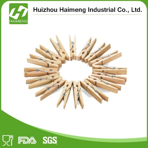 High quality custom small wooden clothes pins