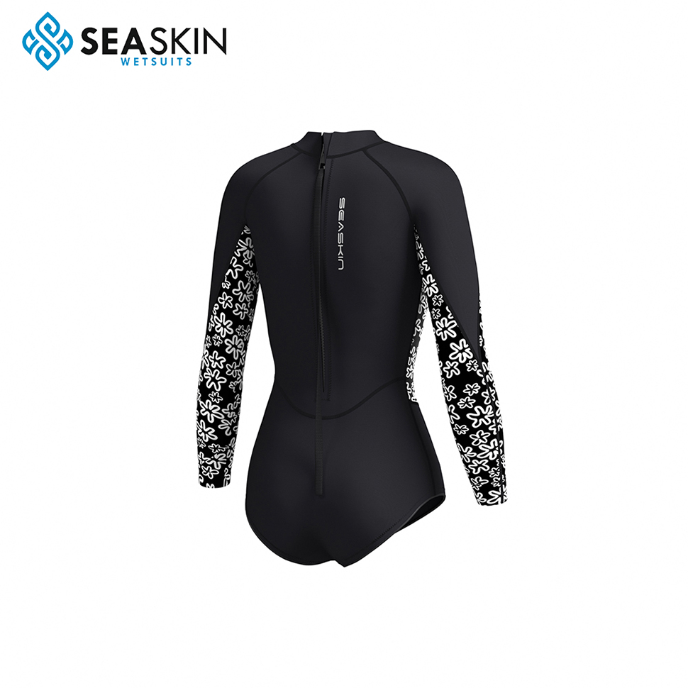 Seaskin 2mm ผู้หญิงแขนยาว Super Stretch Bikini Wetsuit