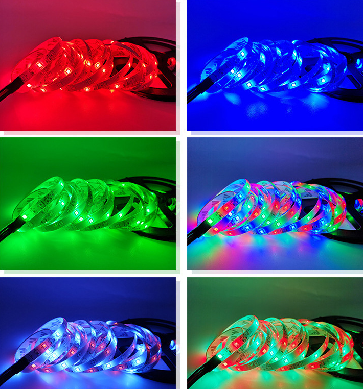 wholesale   led strip full kit  SMD 2835  60 leds/m  room  decoration strip light 5m  rgb led strip kit  IR controller