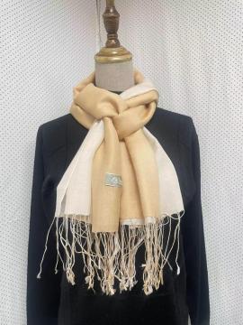 Women's Silk and Cashmere Sectional Dyed Shawls