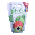 tear notch plastic zippered recycling juice packing bag