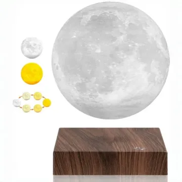 Levitating Rotating Moon Lamp with 3 Color Modes