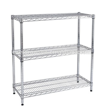 heavy duty 4 layer warehouse industrial chrome wire shelf