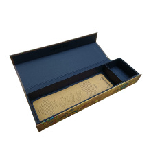 Embossed Gold foil Black Magnetic Packaging Boxes