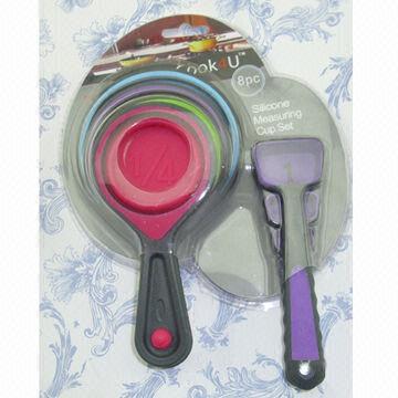 New 8-piece Silicone Measuring Cup and Spoon Set