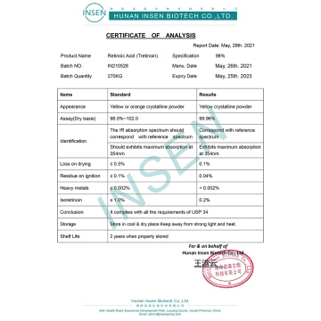 Skin Use Tretinoin Vitamin A Acid Powder