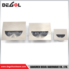High end stainless steel square hidden conceal cabinet furniture embedded pull handles