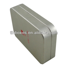 rectangular plain small metal tin boxes