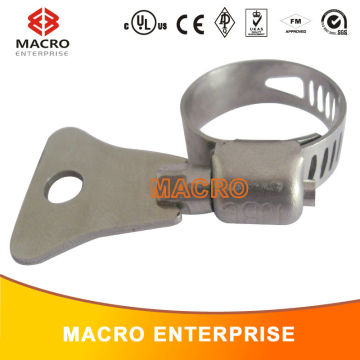 stainless steel wing nut hose clamp with handle