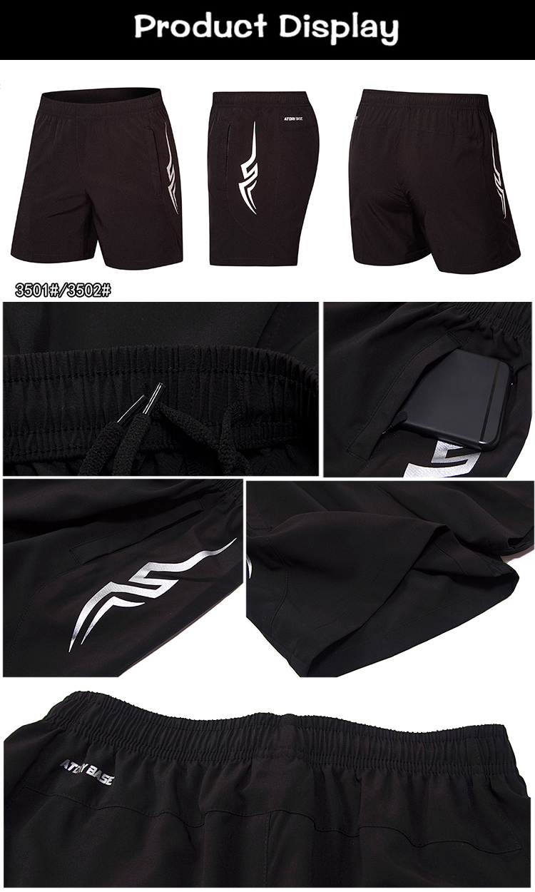 Wholesale Custom Logo Polyester Mens Sports Gym Sweat Shorts Custom Mesh Workout Shorts